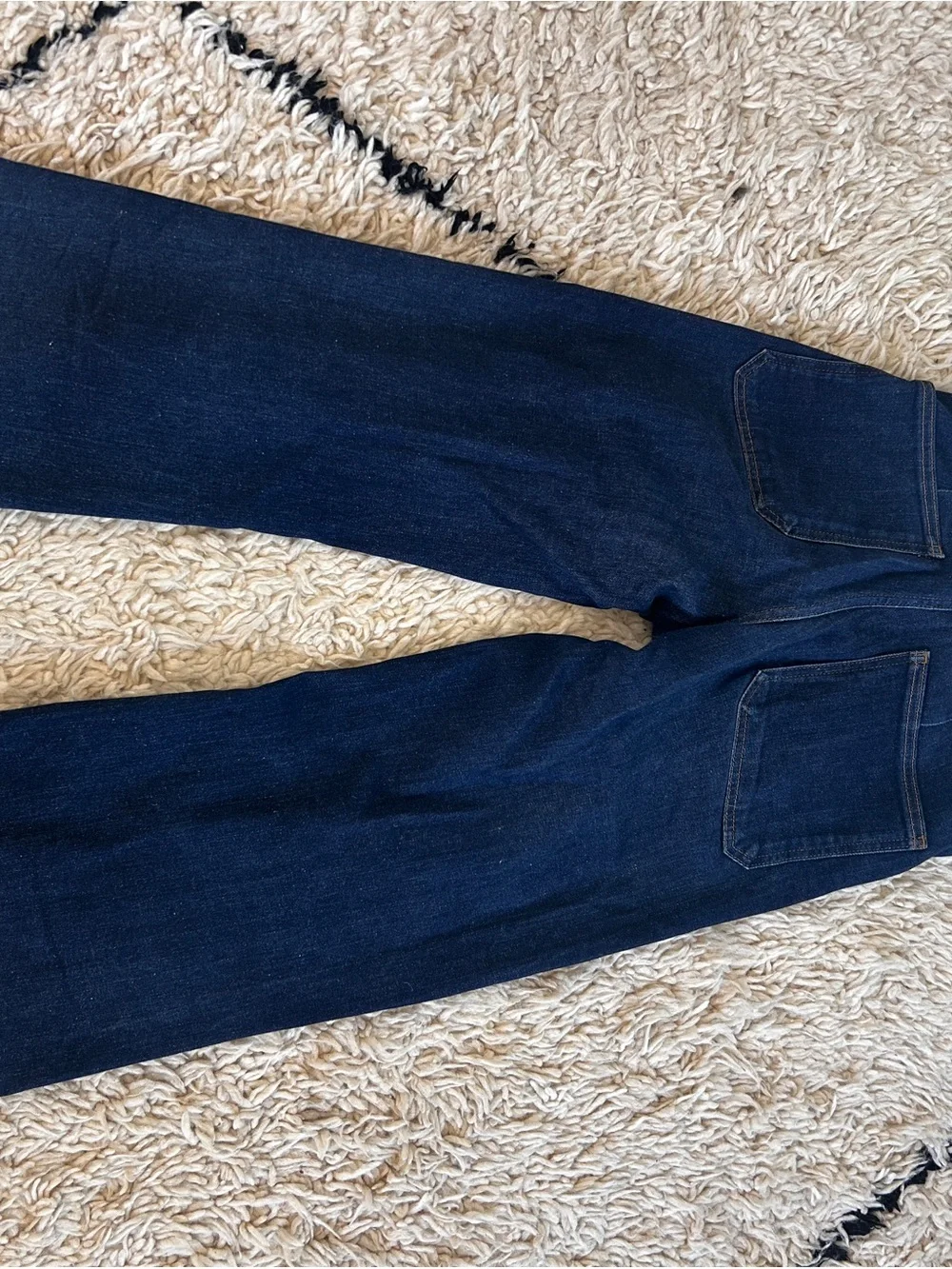 Zara Women's High-Rise Wide Leg Jeans in Dark Blue - Picture 3 of 3